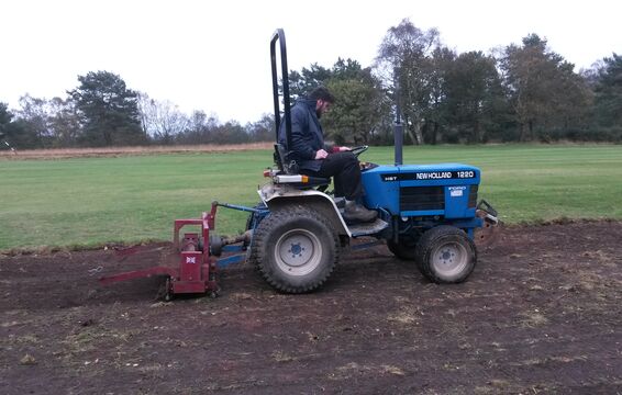 Surface scarification.