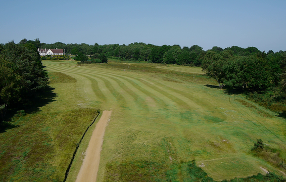 Left-hand side, turf subsequently removed between the two areas of heather