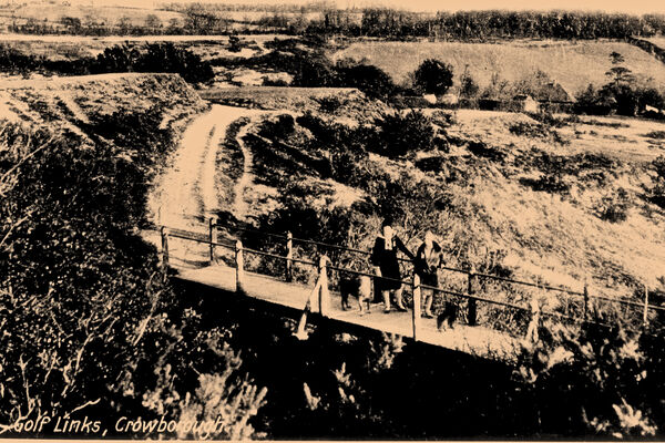 The Old footbridge across the 6th Quarry - the foundations remain. To be rebuilt one day?